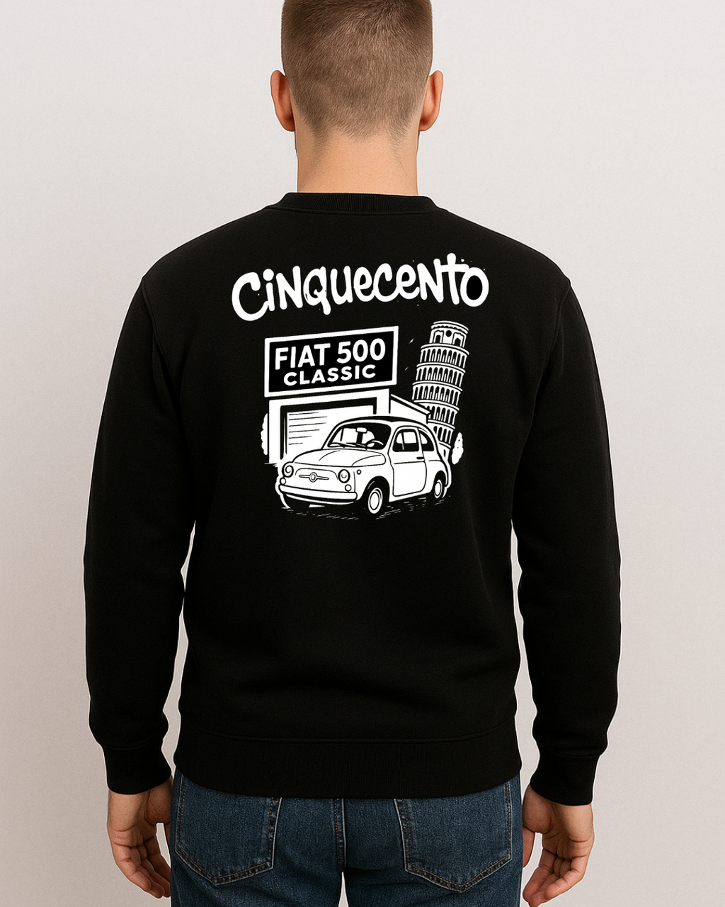 Pull Noir Cinquecento